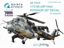 QD72018 3D Декаль интерьера кабины  Ми-24П (для модели Звезда)